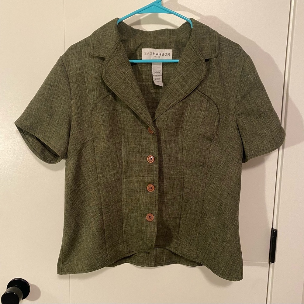 Green blouse